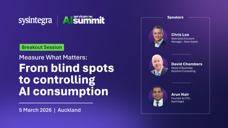 AI Summit | Auckland | Breakout Session with Sysintegra specialists