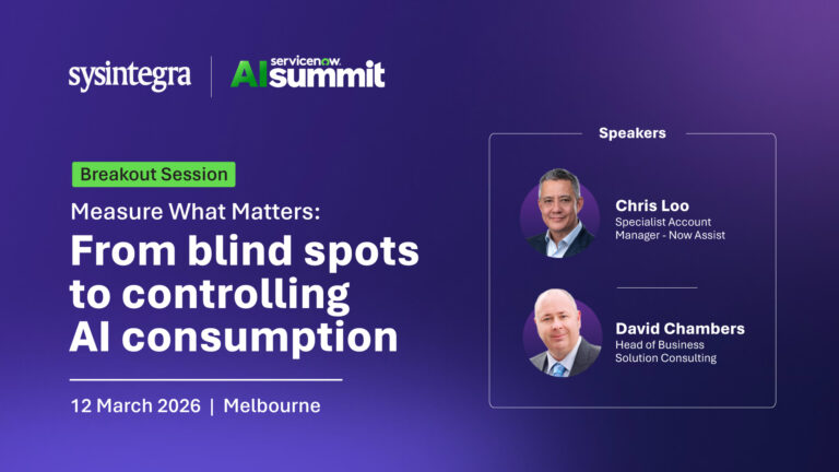AI Summit | Melbourne | Breakout Session with Sysintegra specialists